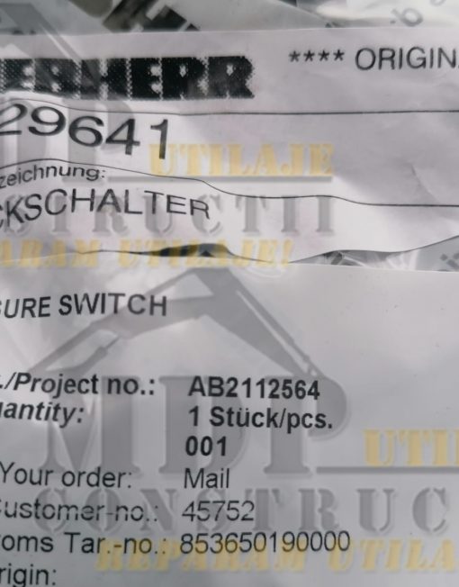 Senzor presiune Liebherr